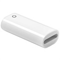 Mini Adaptateur Apple Pencil Lightning Portable - Blanc