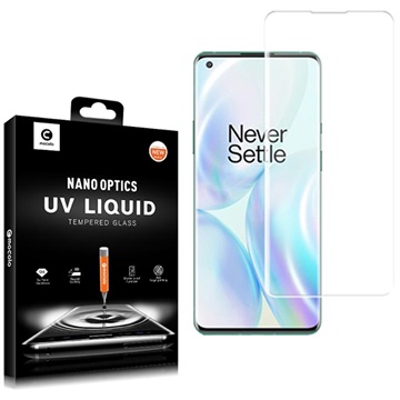 Protecteur d\'Écran OnePlus 8 Pro en Verre Trempé UV Mocolo - Transparent