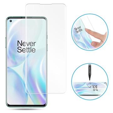 Protecteur d\'Écran OnePlus 8 en Verre Trempé Mocolo UV - Transparent