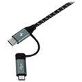 Câble Universel 4-en-1 Momax OneLink - USB-C, MicroUSB, USB 2.0 - 1.2m