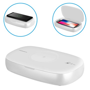 Stérilisateur & Chargeur Sans Fil Momax Q.Power UV-Box - 10W - Blanc