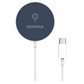 Chargeur Sans Fil Magnétique iPhone 12/13 Momax UD19 Q.MAG - Bleu