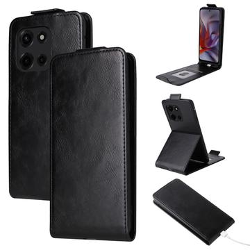 Étui à rabat vertical Motorola Edge (2025) avec support - Noir