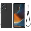 Coque Motorola Edge 50 Fusion en Silicone Liquide (Emballage ouvert - Excellent) - Noire