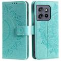 Étui Portefeuille Motorola Edge 50 Neo Mandala Série - Vert