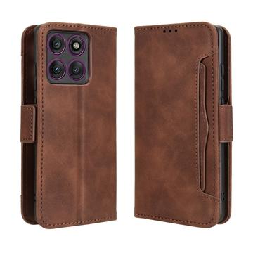 Étui portefeuille Motorola Edge 60 Pro Porte-Cartes - Marron