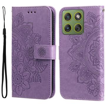 Étui Portefeuille Motorola Edge 70 Mandala Série - Violet