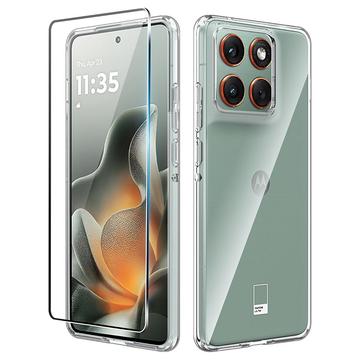 Coque Motorola Edge 70 en TPU avec Protecteur d’Écran - 9H - Saii 2-en-1