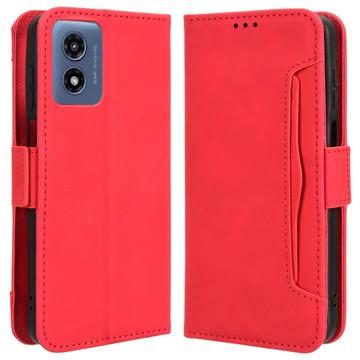 Étui Portefeuille Motorola Moto G Play (2024) - Série Cardholder - Rouge