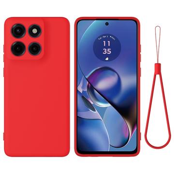 Coque Motorola Moto G Stylus 5G (2025) en silicone liquide avec dragonne