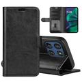 Étui Portefeuille Motorola Moto G Stylus 5G (2025)/Edge 60 Stylus avec Fermeture Magnétique - Noir