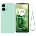Coque Motorola Moto G04/G24 en Silicone Liquide - Verte