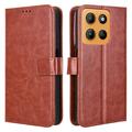 Etui portefeuille Motorola Moto G15/G15 Power avec fermeture magnétique - Marron