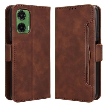 Étui portefeuille Motorola Moto G35 Porte-Cartes - Marron