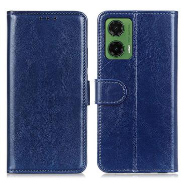Étui Portefeuille Motorola Moto G35 avec Fermeture Magnétique - Bleu