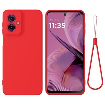Coque Motorola Moto G55 en Silicone Liquide - Rouge