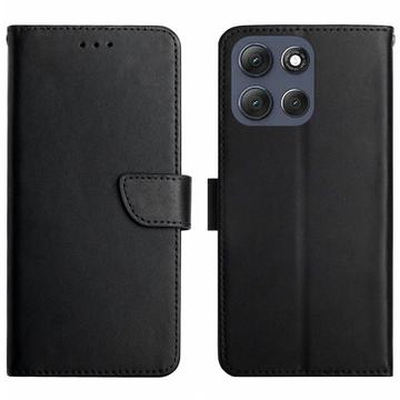 Étui Portefeuille Motorola Moto G56 en Cuir avec Béquille - Noir