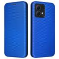 Étui à Rabat Motorola Moto G84 - Fibre de Carbone