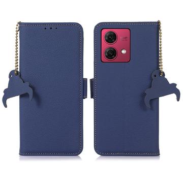 Étui Portefeuille Motorola Moto G84 en Cuir avec RFID