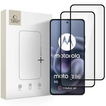 Protecteur d\'écran en verre trempé Motorola Moto G86/G86 Power Tech-Protect Glass Fit+ - 2 Pcs. - Noir