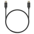 Câble USB-C vers USB-C Motorola Premium SJCX0CCB15 - 1.5m - Noir / Gris