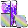 Coque hybride Motorola Razr 50 Ultra Texture Strass