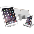 Support de Bureau Multi-Angle en Aluminium pour Smartphone/Tablette - 4" -10"