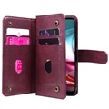 Étui Portefeuille Motorola Moto G10/Moto G30 - Multi-Card Slot - Vin Rouge