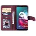 Étui Portefeuille Motorola Moto G10/Moto G30 - Multi-Card Slot - Vin Rouge