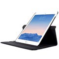Étui iPad Pro 12.9 Rotatif Polyvalent avec Sangle Élastique - Noir