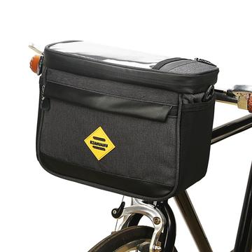 Sac isotherme multifonctionnel pour vélo, résistant à l\'usure et à l\'eau, sacoche pour guidon de vélo avec support pour téléphone portable