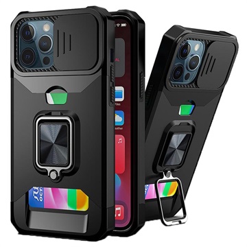 Coque Hybride iPhone 11 Pro Multifonction 4-en-1 - Noire