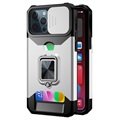 Coque Hybride iPhone 11 Pro Multifonction 4-en-1 - Argenté