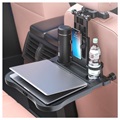 Multifunctional Foldable Car Seat Tray Table A08 - Black