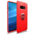 Coque Samsung Galaxy S10+ Magnétique Multifonction avec Support Bague - Rouge