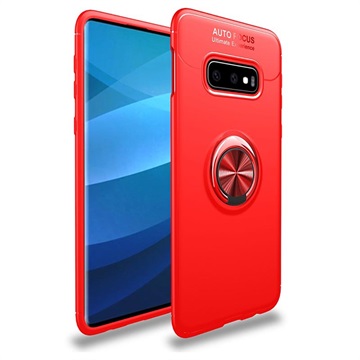 Coque Samsung Galaxy S10+ Magnétique Multifonction avec Support Bague - Rouge