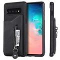 Samsung Galaxy S10 Multifunctional TPU Case with Stand - Black