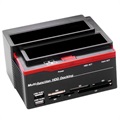 Station d'Accueil Multifonction USB 2.0 vers SATA/IDE - Noire