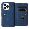 Étui Portefeuille iPhone 14 Pro Max - Série Polyvalente - Bleu