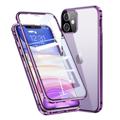 Coque Magnétique iPhone 11 avec Verre Trempé - Violet