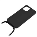 Coque iPhone 12/12 Pro en TPU - Série Necklace - Noire