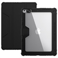 Étui à Rabat iPad 10.2 2019/2020/2021 Smart Nillkin Bumper - Noir / Transparent