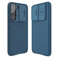 Coque Hybride Samsung Galaxy S22+ 5G Nillkin CamShield Pro - Bleue