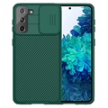 Coque Hybride Samsung Galaxy S21 5G Nillkin CamShiled Pro - Vert