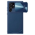 Coque Hybride Samsung Galaxy S22 Ultra 5G Nillkin CamShield S - Bleue