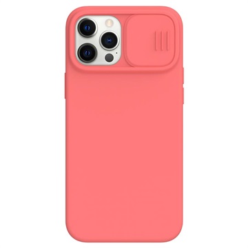 Coque en Silicone iPhone 12/12 Pro Nillkin CamShield Silky - Rouge