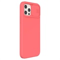 Coque en Silicone iPhone 12/12 Pro Nillkin CamShield Silky - Rouge