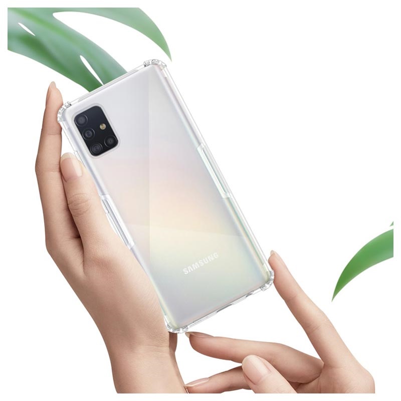 Adaptateur De Charge Sans Fil Usb-c Samsung Galaxy A51 Coque Samsung Galaxy A51 en TPU Antichoc Nillkin Nature - Transparent