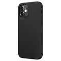 Coque iPhone 12 mini en Silicone Liquide Nillkin Flex Pure - Noire