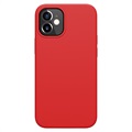 Coque iPhone 12 mini en Silicone Liquide Nillkin Flex Pure - Rouge